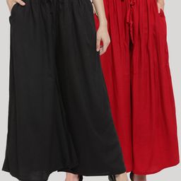 Clora Creation Pack Of 2 Flared Palazzos image 1