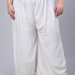 Trend Level Women Wide-Leg Geometric Hem Design Ethnic Palazzos-picture-30