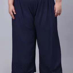 Trend Level Women Wide-Leg Geometric Hem Design Palazzos-picture-52