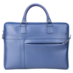 Croma Polyurethane Leather Sling Bag for 14 Inch Laptop (Water Resistant, Blue)-picture-15