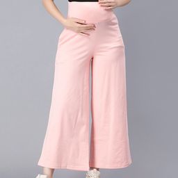 NIGHTSPREE Wide Leg Cotton Maternity Palazzos-image-11