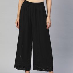 Readiprint Fashions Embroidered Wide Leg Palazzos-image-84