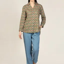Mustard Women Mid Rise Palazzo Trousers-image-46