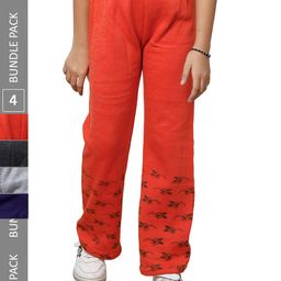IndiWeaves Girls Pack of 4 Printed Woolen Track Pants-picture-22