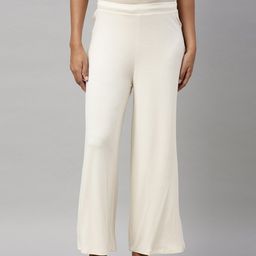 Go Colors Women Knitted Wide Leg Palazzos-picture-53