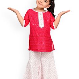 BAESD Girls Floral Printed Regular Kurti with Palazzos-picture-55