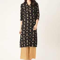RANGMAYEE Women Floral Printed Regular Kurta with Palazzos-picture-57