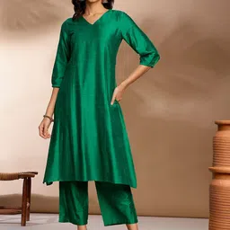 Anouk Empire A Line Kurta With Palazzos image 5