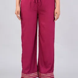 MAUKA Straight Fit Ethnic Palazzos-image-64