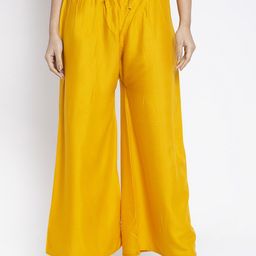 GRACIT Women Yellow Ethnic Palazzos-picture-11
