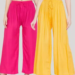 Clora Creation Women Pack Of 2 Palazzos-image-32