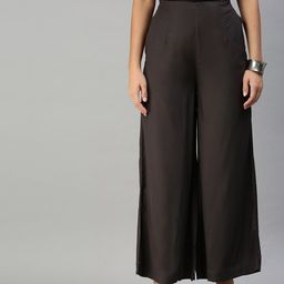 De Moza Women Charcoal Palazzos-picture-37