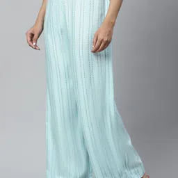 AURELIA Women Blue Printed Palazzos-image-71