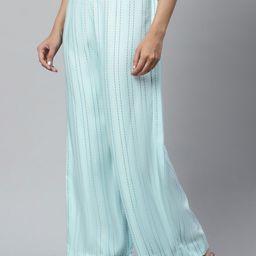 AURELIA Women Blue Printed Palazzos-image-66