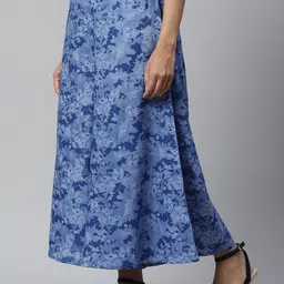 AURELIA Women Blue Printed Palazzos-image-72