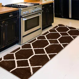 saral home Geometric Pattern Microfibre 6 X 2 Feet Machine Made Bedside Runner-picture-36