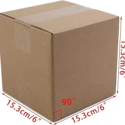 Corrugated Cardboard 3 Ply- SMALL SIZE: 6x6x6 INCH (PURE VIRGIN PAPER)) Packaging Box-14