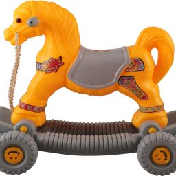 Baby Horse Rider and Rocker for child Age 1-3 Birthday Gift for Kids rideon toy Push & Ride Baby Horse with Wheels Tricycle-20