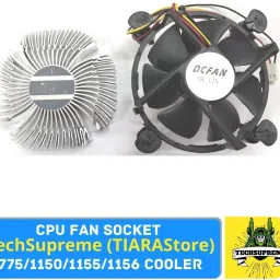 TechSupreme 3 Pin CPU cooling Fan 4 socket Cooler-16