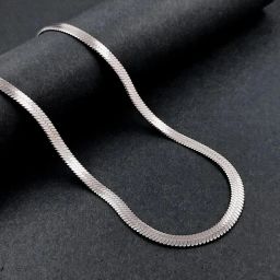 Stainless Steel Silver Simple & Elegant Chain for Men & Women Chain for Unisex Sterling Silver Plated Stainless Steel Chain-image-27