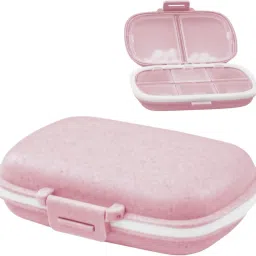 8 compartment Pocket Size Pill/Medicine Organizer Box pack of 1 Pill Box-19