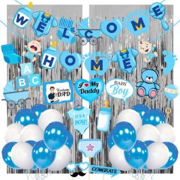 Baby Boy Welcome Home Decoration Kit for Baby Shower/Welcome Party(Pack of 43)-image-74