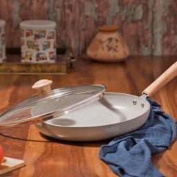 Sapphire Nonstick FRY PAN, with induction - Granite Grey Fry Pan 24 cm diameter with Lid 1 L capacity-image-23
