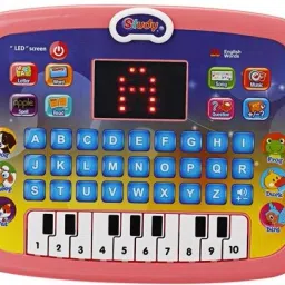 Learning Laptop Tablet for kids with LED Screen, Piano, Alphabets and Numbers.-image-13