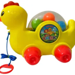 prapti mart Anand Pull Along Chick for Kids 1Year+ with Attached String toddler toy image 2