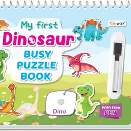 My First Dinosaur Busy Puzzle Book : Splash and Tear proof - Kids Activity Book-image-52