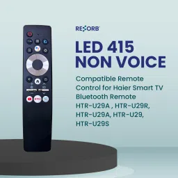 RESORB LED 415 NON VOICE HTR-U29A Compatible Remote Control for Haier NON VOICE Remote Control for Haier Smart TV Bluetooth Remote Remote Controller image 2