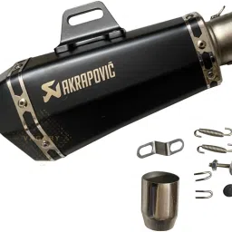 Universal Hexa Cut Akrapovic Exhaust With DB Killer Silencer Muffler Pipe for Bajaj, TVS, KTM, Suzuki, Yamaha, Hero Universal For Bike Slip-on Exhaust System-image-31