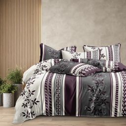 310 TC Cotton Super King Printed Flat Bedsheet-22