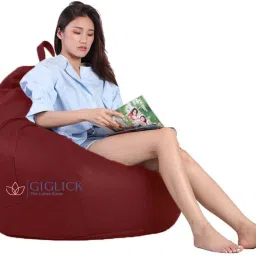 giglick 4XL 4XL Bean Bag With Relaxing Footrest Beans Filled Bean Bag Chair With Bean Filling image 3