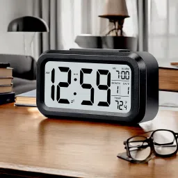 Digital Black Clock-14