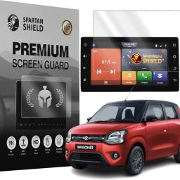 spartan shield Screen Guard for MARUTI SUZUKI WAGON R ZXI PLUS 2022-RUNNING 7 INCH | GPS Infotainment Display Touch Screen Guard | WagonR Car Music System Accessories [Not Tempered Glass]-image-11