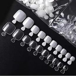 500PCS False Nails Artificial Clear DIY False Toe (natural)-image-15