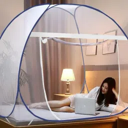 didhiti Polyester Kids Washable WHITE-JJ-CCC mosquito net chain mosquito net on floor machardani queen size gol Mosquito Net image 5