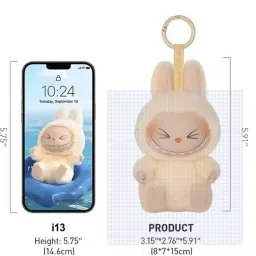kidoyz Pop Mart LABUBU Have A Seat Bunny Plush Toy – Set of 1 (Random Color) Key Chain image 2