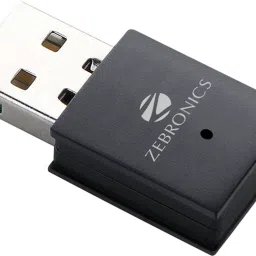 ZEBRONICS USB300WF1 Mini adapter Supports 300Mbps Wireless data transmission rate USB Adapter-25