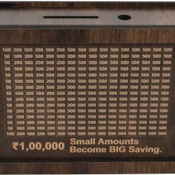 Handcrafted wooden coin box and money saving box for kids and adults Coin Bank-image-122