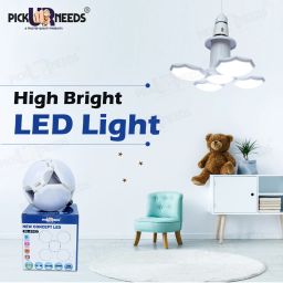 daily needs shop Foldable Fan Blade LED Light Bulb, Super Bright Angle Adjustable Home Ceiling Ceiling Light Ceiling Lamp image 2