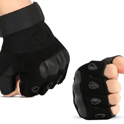 Half Finger Bike Riding Sports Gloves Strong Protective Hard Kunckle Hand Gloves Riding Gloves-28