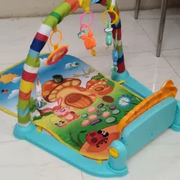 Foldable Baby Activity Gym Mat with Musical Piano and Toy Arch-10