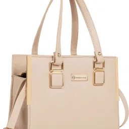 Women Beige Messenger Bag-1