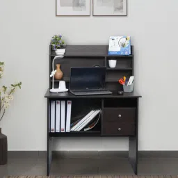 nilkamal Daffny Hutch Desk in Wenge Finish-picture-49