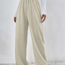 Women Solid Beige Track Pants-image-73