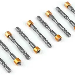 10pcs Strong Magnetic Bit Set 65mm Screw Driver With Magnet Ring PH2 Hex Shank Electric Screwdriver Bits-7