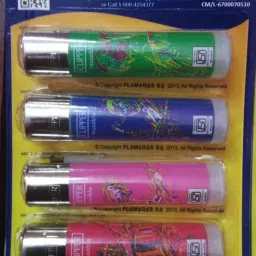 Refillable Large Cigrette Lighters (Colour Instrument)- 5 PCS cigarette gas lighter cp11 - 5 pcs Pocket Lighter-image-1