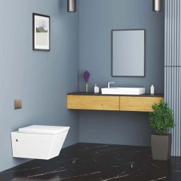 Bath / Wall Mount/ 56*36*36.5cm/ 22*14*14inch/Wall Mount/ Wallhung Commode / Western Commode-16